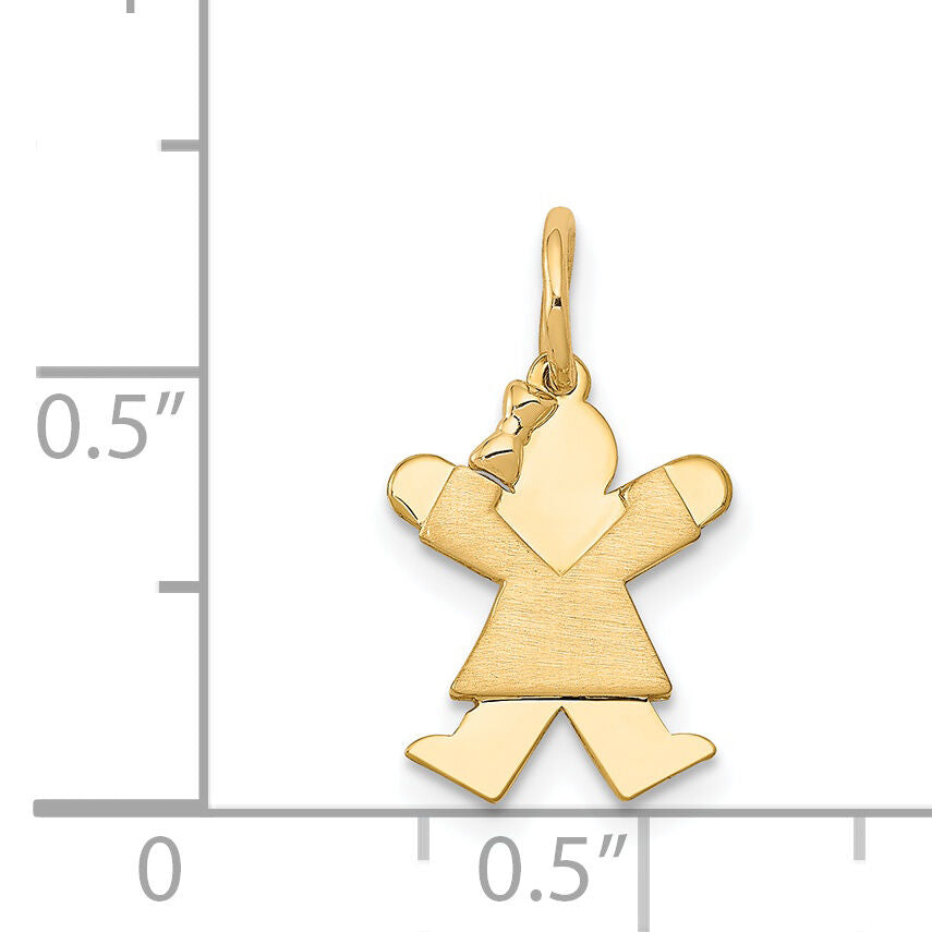 14k Mini Girl Joy Charm-XK833