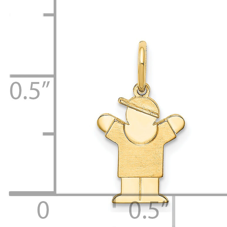 14k Mini Boy Love Charm-XK834