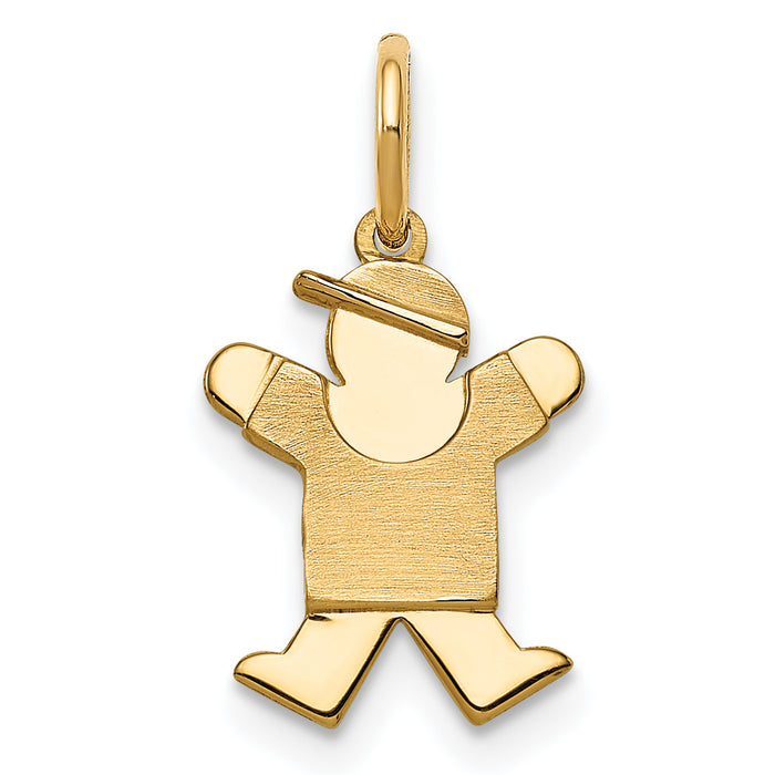 14k Mini Boy Joy Charm-XK835