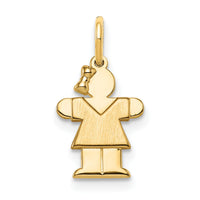 14k Mini Girl Hugs Charm-XK836