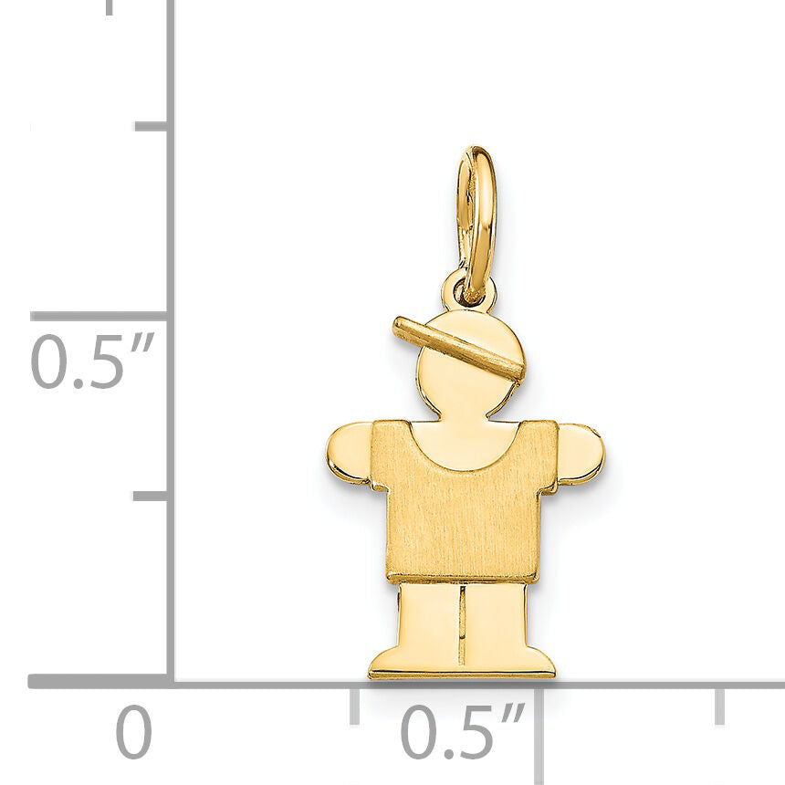 14k Mini Boy Hugs Charm-XK838