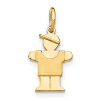 14k Mini Boy Hugs Charm-XK838