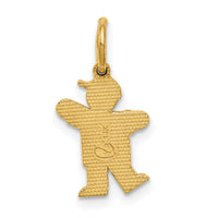 14k Mini Boy Kiss Charm-XK839