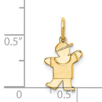 14k Mini Boy Kiss Charm-XK839
