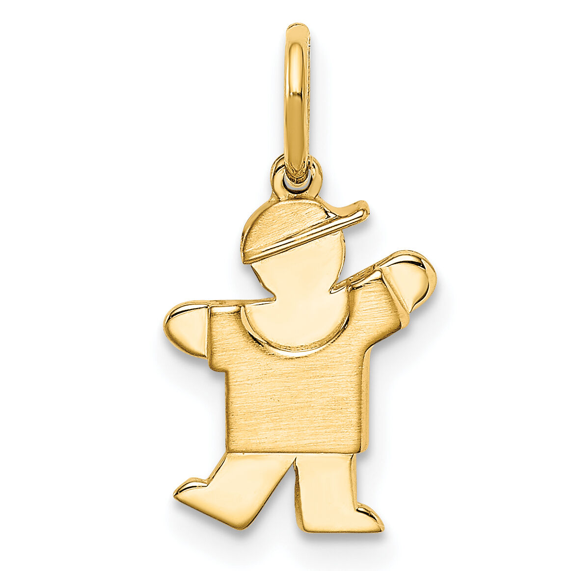 14k Mini Boy Kiss Charm-XK839