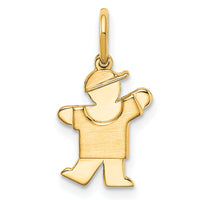 14k Mini Boy Kiss Charm-XK839