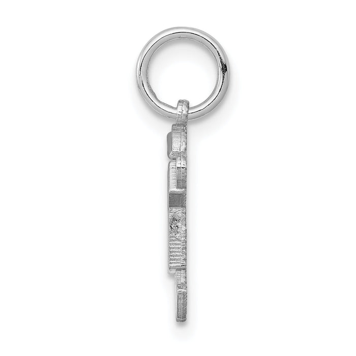 14k White Mini Boy Joy Charm-XK844