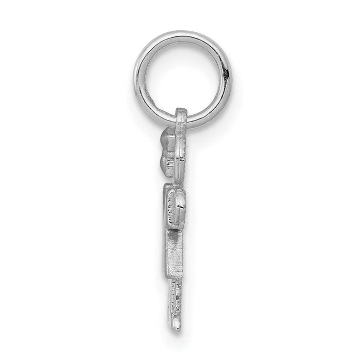14k White Mini Girl Hugs Charm-XK845