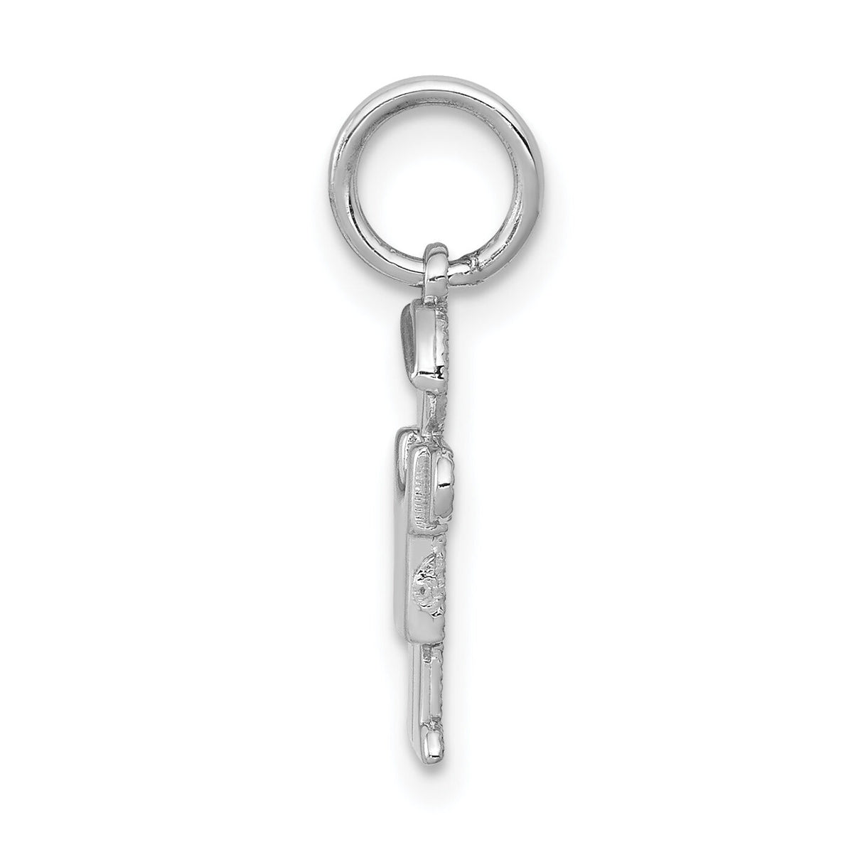 14k White Mini Boy Hugs Charm-XK847
