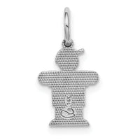 14k White Mini Boy Hugs Charm-XK847