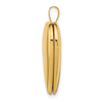 14K 20mm Plain Polished Heart Locket-XL588