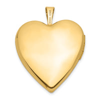 14K 20mm Diamond Side Swirl Edge Heart Locket-XL596