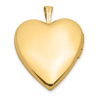 14K 20mm Diamond Satin I LOVE YOU Heart Locket-XL600