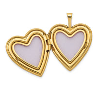 14K 20mm Diamond Satin I LOVE YOU Heart Locket-XL600