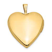 14K 20mm Enamel Rose Heart Locket-XL604