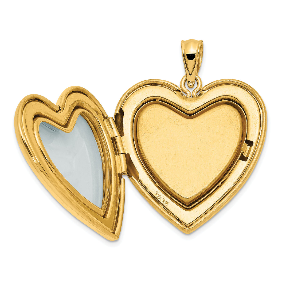 14k 24mm Diamond Star Ash Holder Heart Locket-XL718