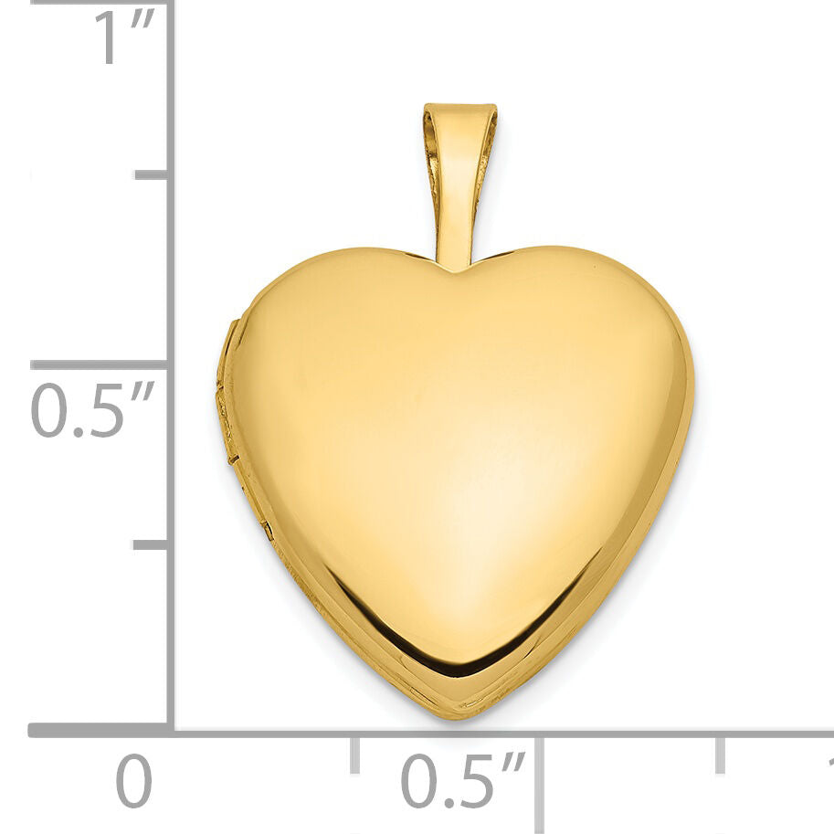 14k 16mm Heart Locket-XL786