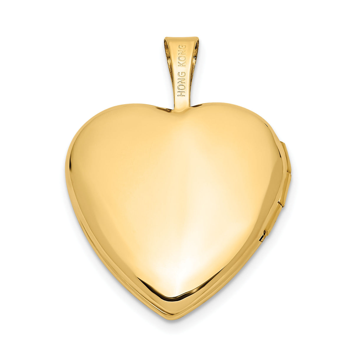 14k 16mm Polished & Satin I LOVE YOU Heart Locket-XL788