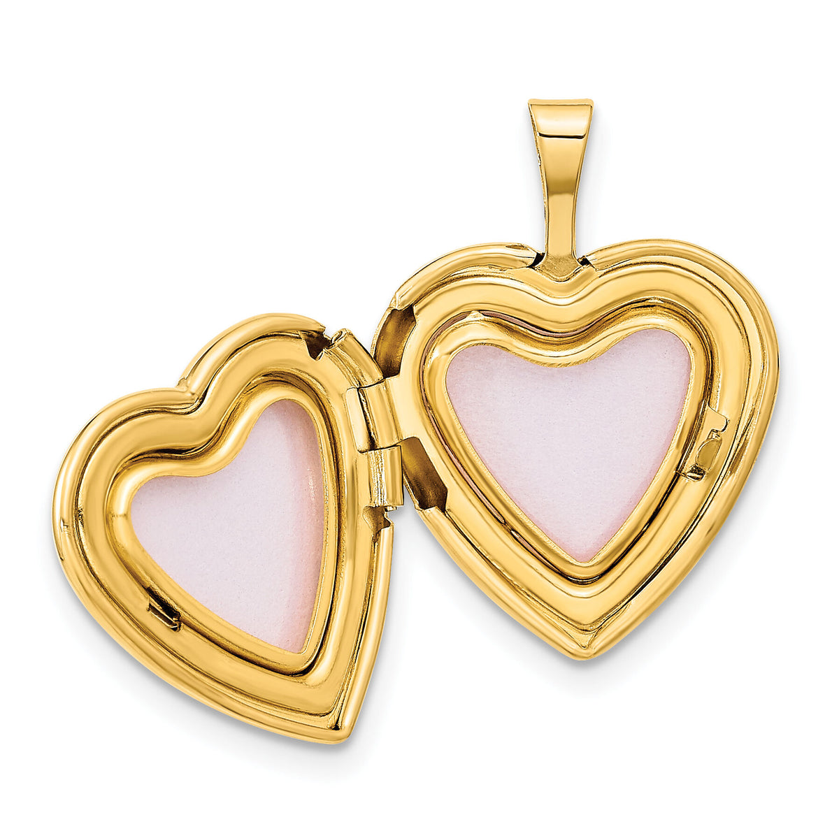 14k 16mm Polished & Satin I LOVE YOU Heart Locket-XL788