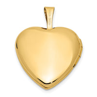 14ky 16mm Leaf and Scroll Heart Locket-XL790