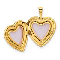 14ky 16mm Double Hearts Locket-XL794