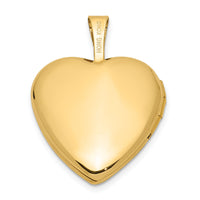 14ky 16mm with Enamel Floral Cross Heart Locket-XL796