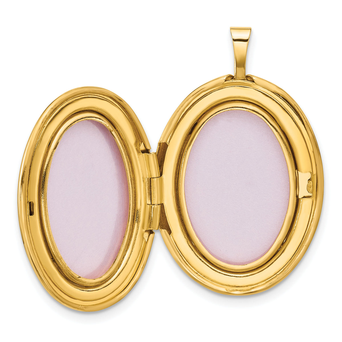 14k Polished Floral Filigree 20mm Oval Locket-XL871