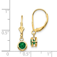 14k 5mm Mount St. Helens Leverback Earring-XLB100MS