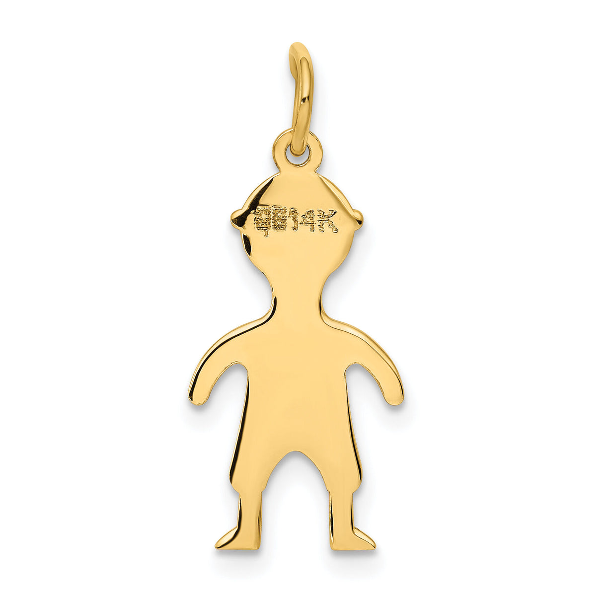 14k .011 Depth Engravable Boy Charm-XM100/11
