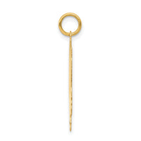 14k .013 Depth Engravable Girl Head Charm-XM102/13