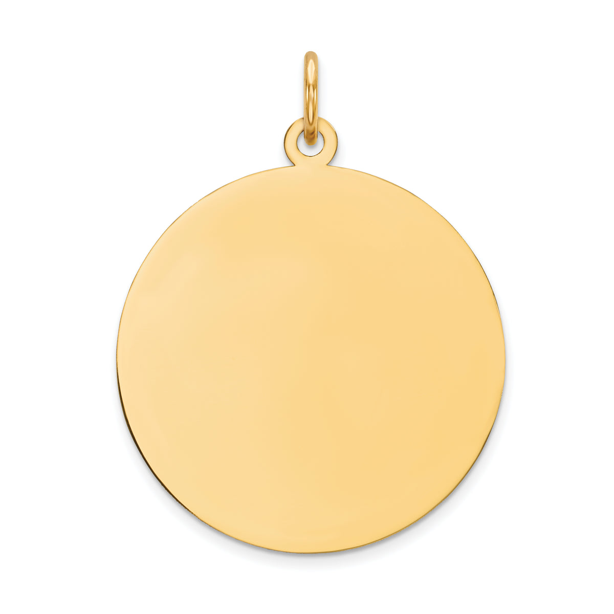 14k Plain .018 Gauge Circular Engravable Disc Charm-XM139/18