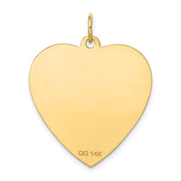 14k Etched .018 Gauge Engravable Heart Disc Charm-XM213/18
