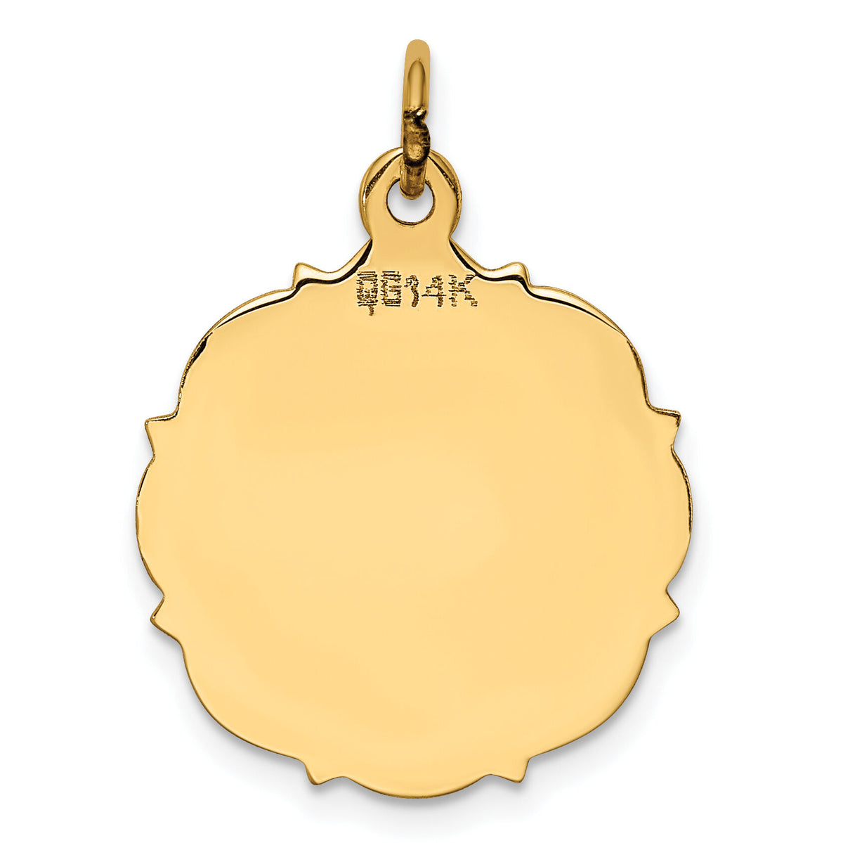 14k Plain .013 Gauge Engravable Disc Charm-XM229/13