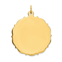 14k Plain .018 Gauge Engravable Disc Charm-XM230/18