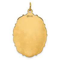 14k Plain .018 Gauge Engravable Disc Charm-XM231/18