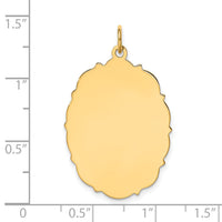14k Plain .018 Gauge Engravable Disc Charm-XM231/18
