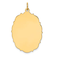 14k Plain .018 Gauge Engravable Disc Charm-XM231/18