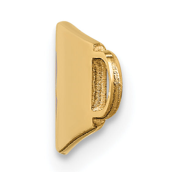 14k Red Enamel Medical Jewelry ID Plate-XM38