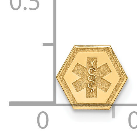 14k Non-enameled Attachable Medical Emblem Charm-XM401N