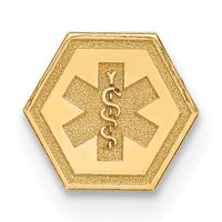 14k Non-enameled Attachable Medical Emblem Charm-XM401N