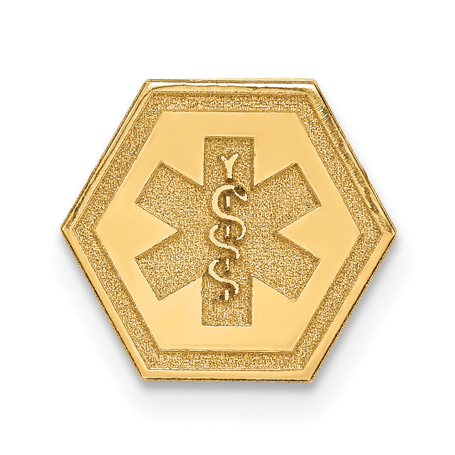 14k Non-enameled Attachable Medical Emblem Charm-XM402N