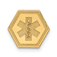 14k Non-enameled Attachable Medical Emblem Charm-XM402N
