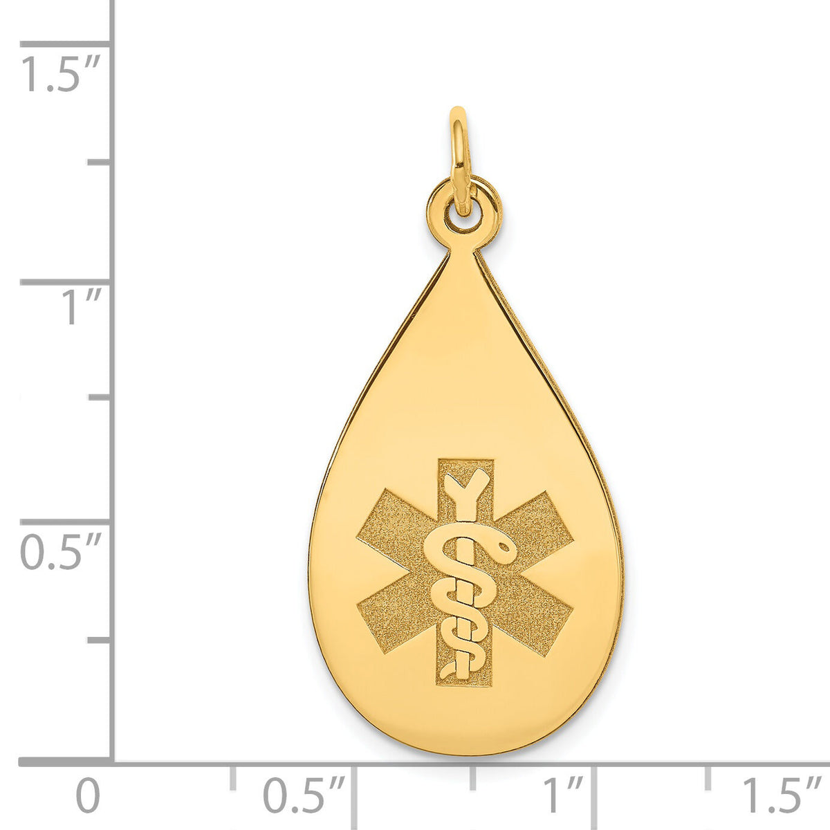 14k Medical Jewelry Unenameled Pendant-XM405N