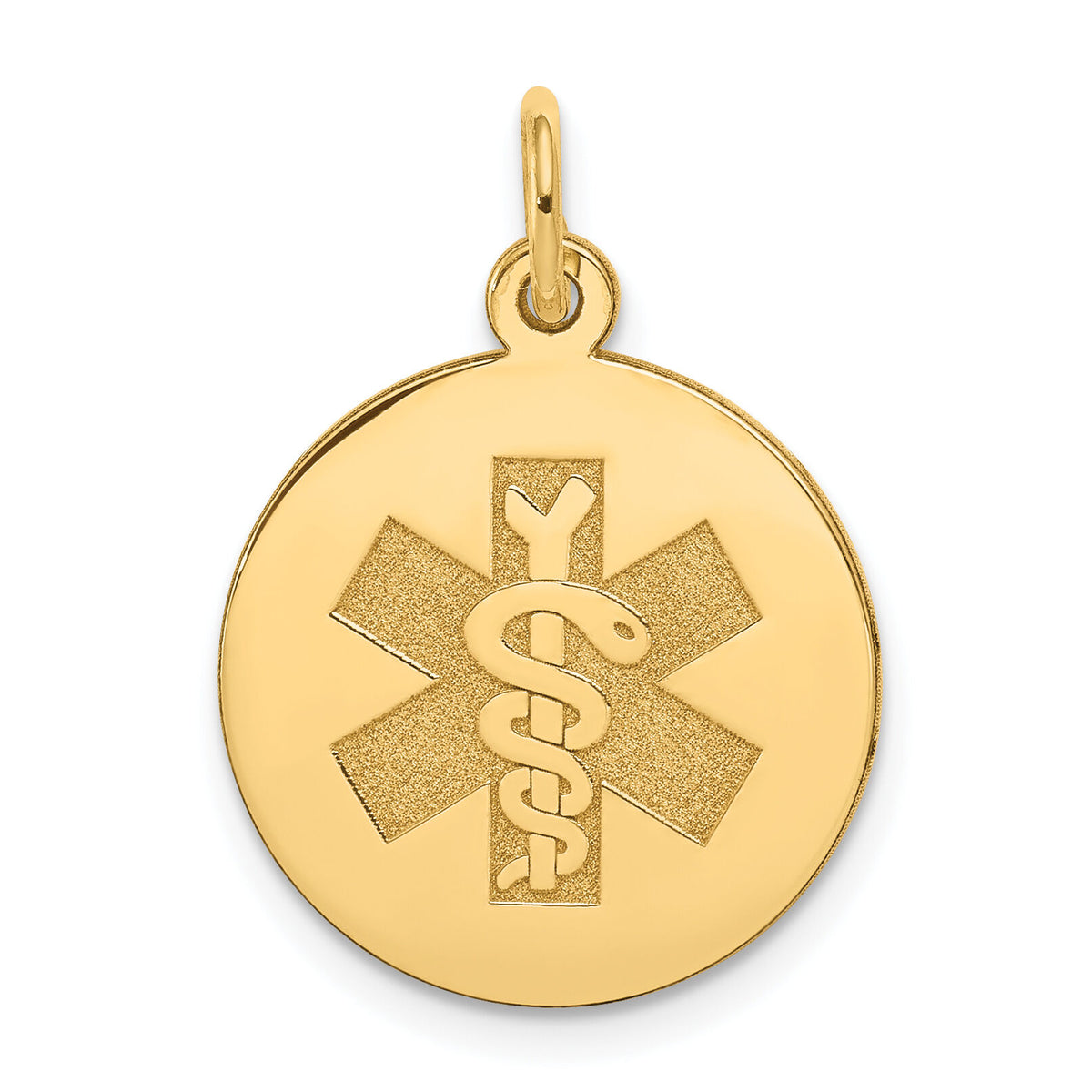 14k Medical Jewelry Unenameled Pendant-XM407N