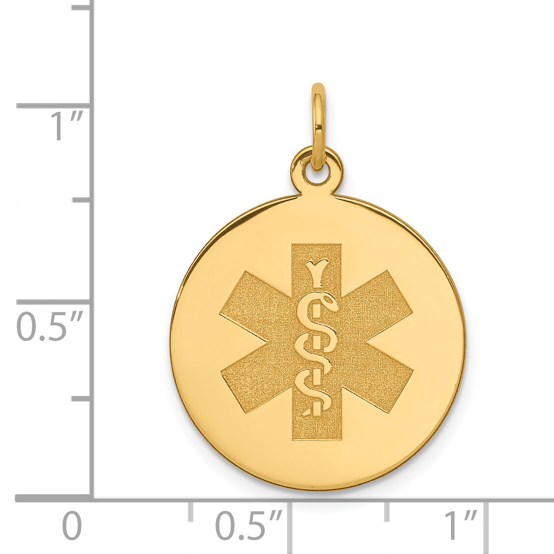 14k Non-enameled Medical Jewelry Pendant-XM408N