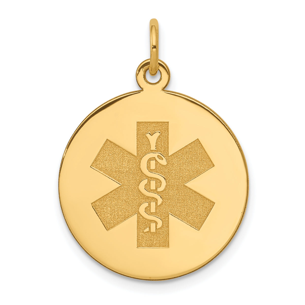 14k Non-enameled Medical Jewelry Pendant-XM408N