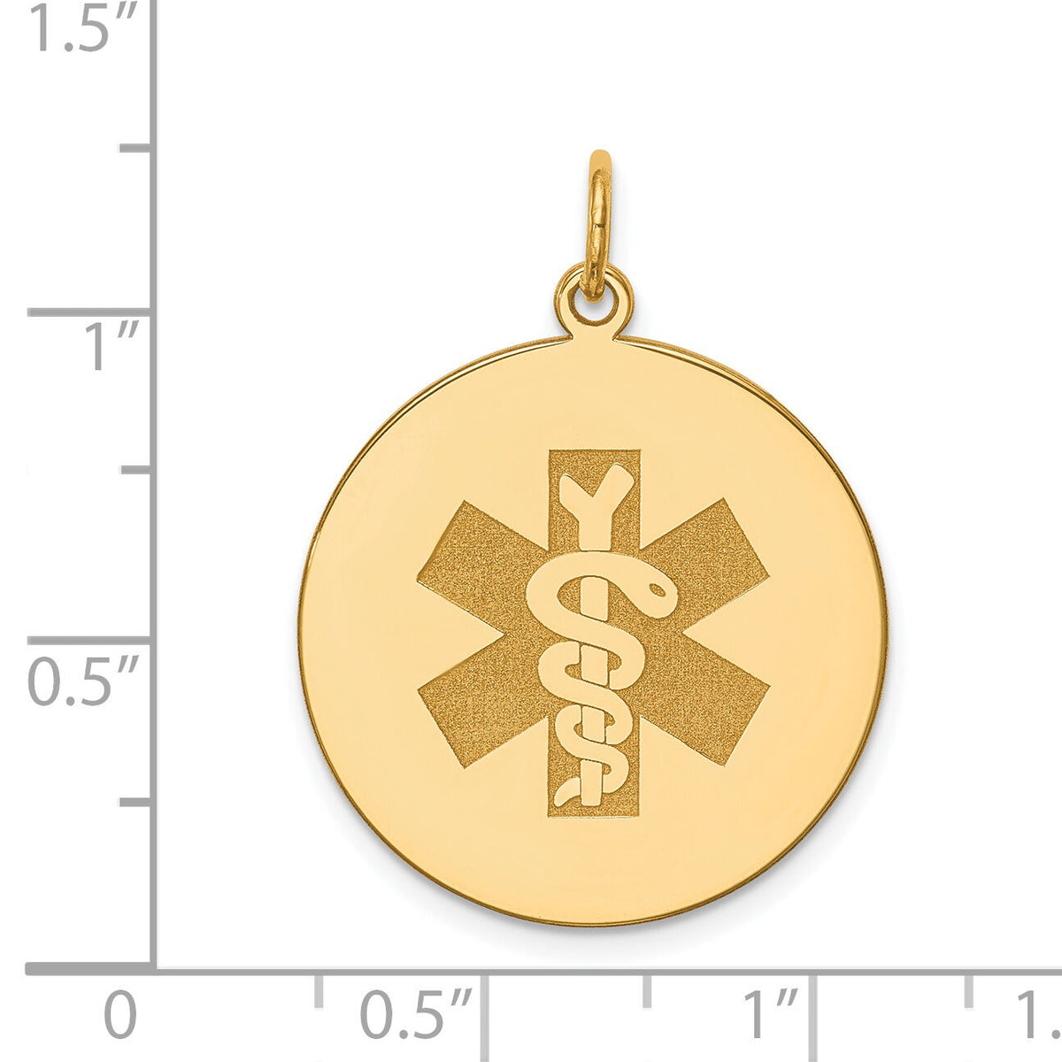 14k Non-enameled Medical Jewelry Pendant-XM409N
