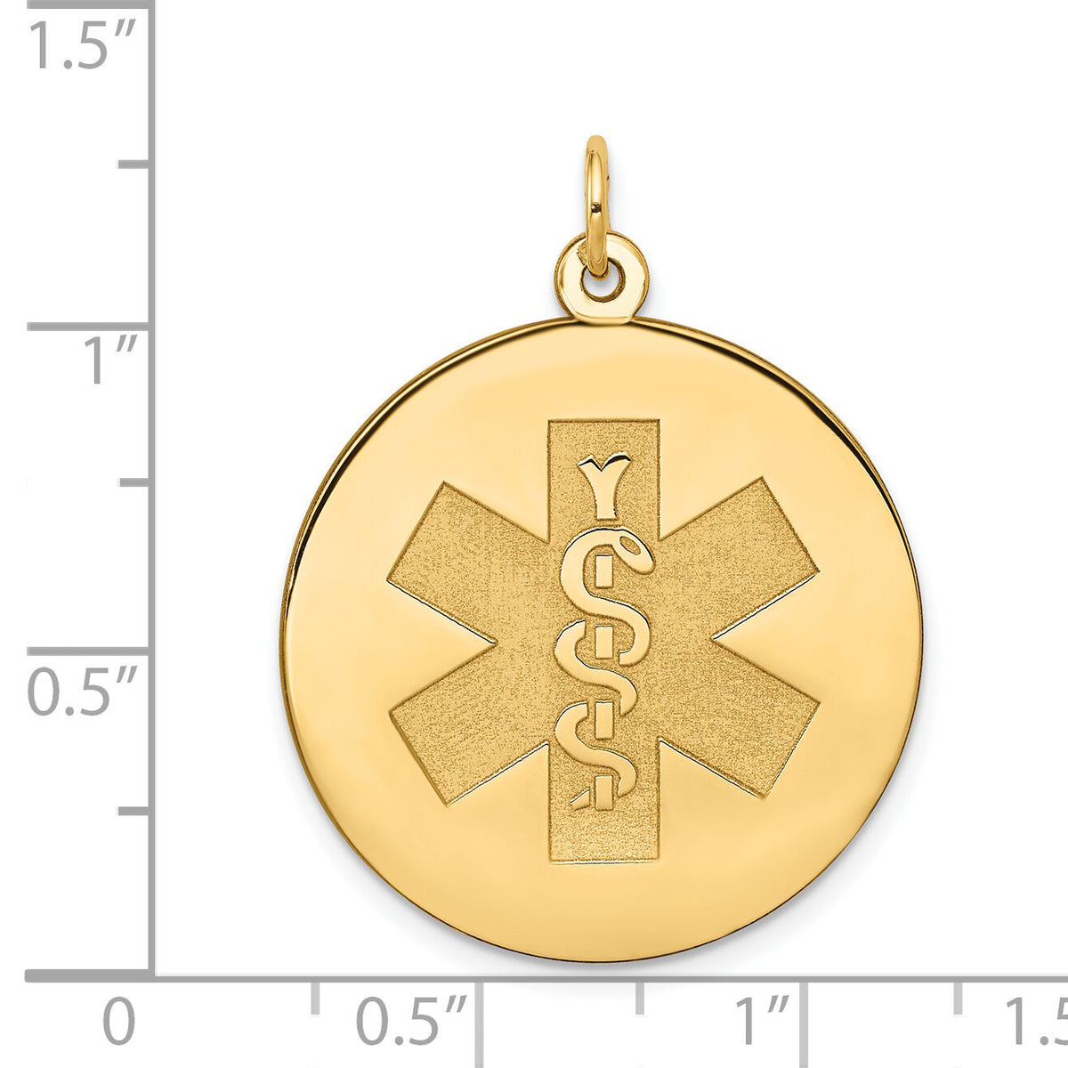 14k Medical Jewelry Unenameled Pendant-XM410N