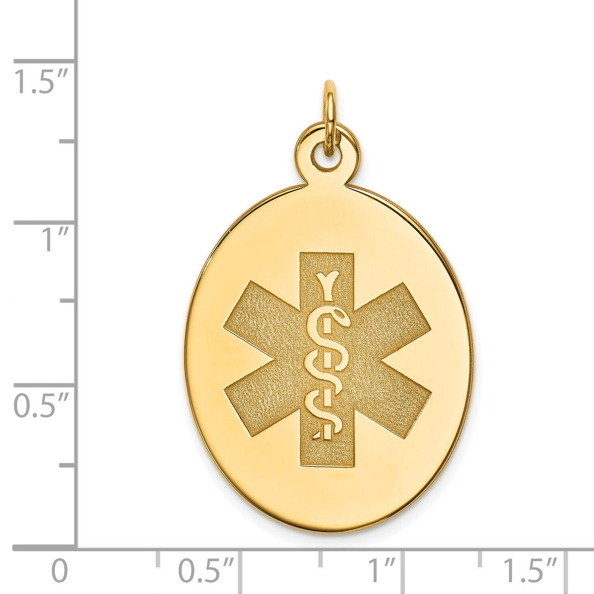 14k Non-enameled Medical Jewelry Pendant-XM415N