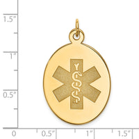 14k Non-enameled Medical Jewelry Pendant-XM415N